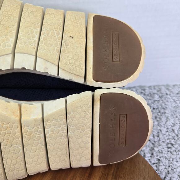 Cole Haan ZeroGrand Stitchlite Marine Blue Wingtip Casual Daily Oxford Mens 11 M - Picture 11 of 14